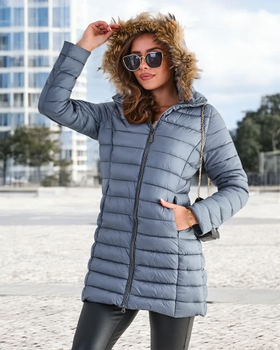 Royalfashion Women's quilted winter jacket