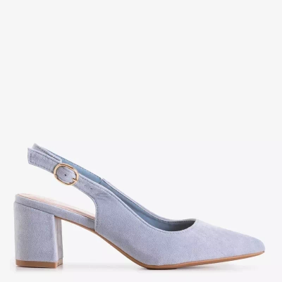 Blue women's sandals on the Siofra post - Footwear
