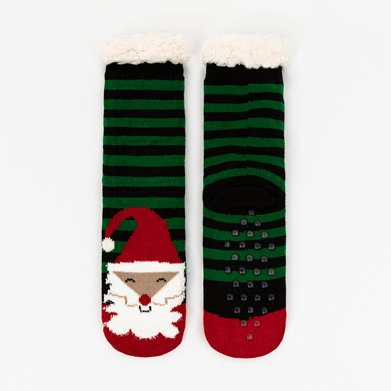 Women's socks with a Christmas pattern - Underwear