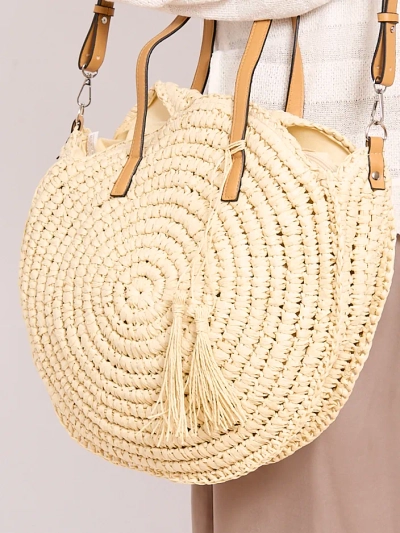 Royalfashion Round wicker bag