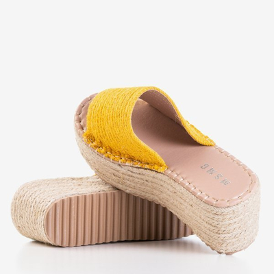 Mustard Hlois Platform Sandals - Footwear