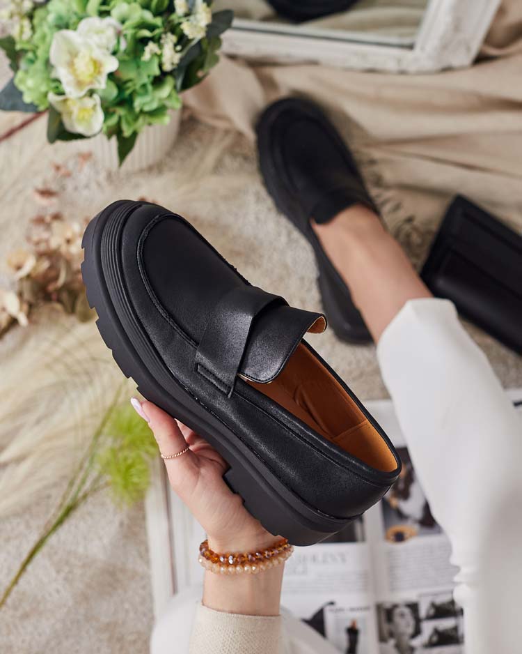 Elegante Nero – Pantofi de damă din piele ecologică