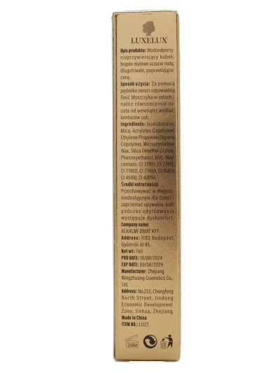 Luxelux matētais lūpu spīdums 01 4.5g