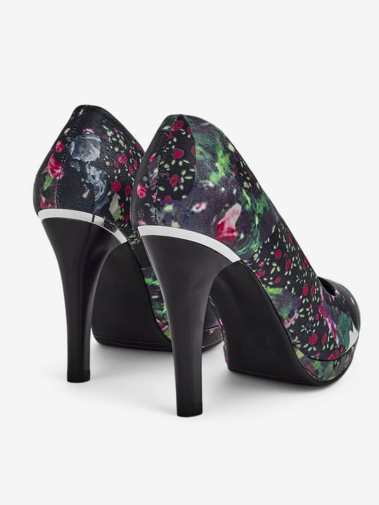 Royalfashion Women's floral high heels Floweere