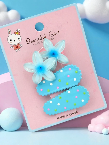 Набор заколок для волос с цветочным мотивом