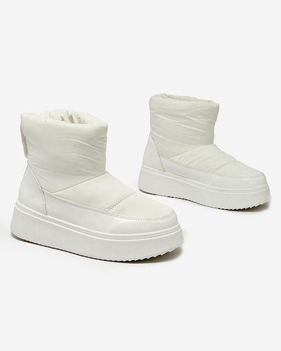 Royalfashion White Maderta women's slip-on snow boots