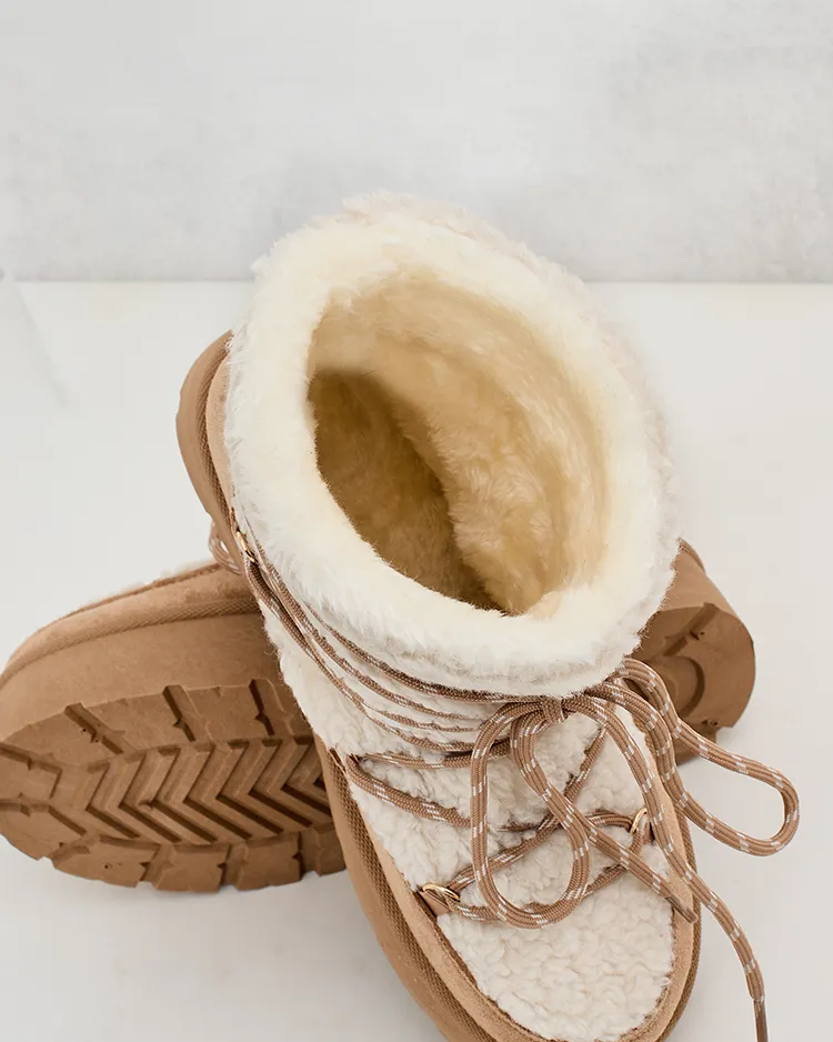 Royalfashion Sieviešu sniega zābaki ar mežģīnēm Evonie