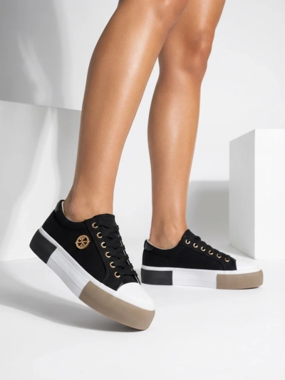 Black women’s Aurelio Canvas sneakers