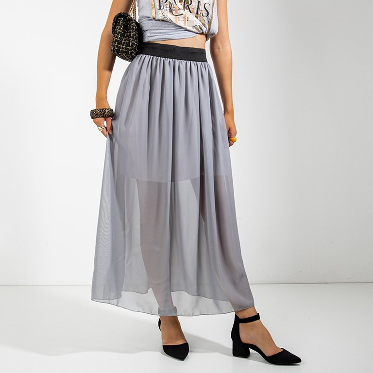 Серая женская юбка