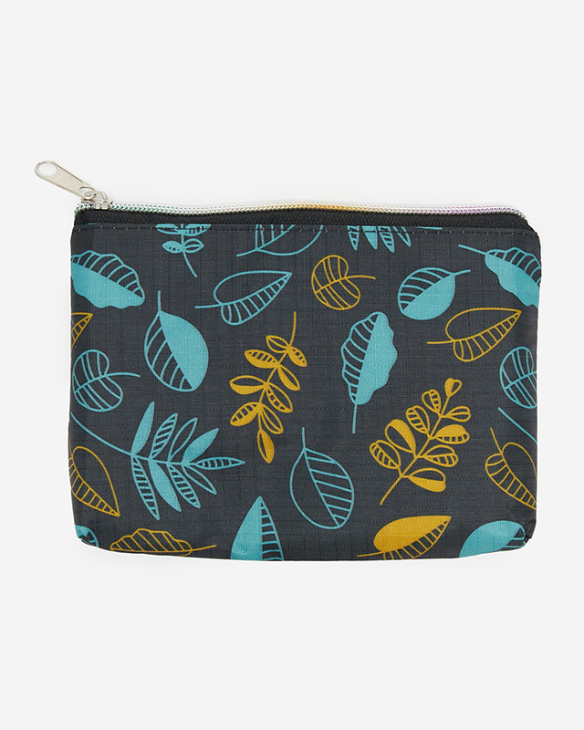 Складная сумка-шоппер с саше и мятно-желтым цветочным узором - Аксессуары