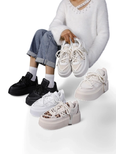 Royalfashion Women's sporty platform sneakers Aeroll