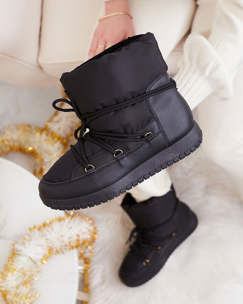 Royalfashion Женские сапоги-скороходы черного цвета Iredas