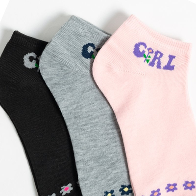 Multicolored Women's Socks 3/pack - Socks