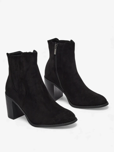 Women's Anell Eco-Suede Ankle Boots with Block Heel