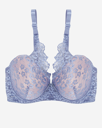 Pink bra with purple lace - Underwear