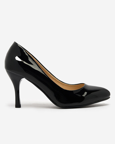 Royalfashion Black lacquered Degonola heeled pumps