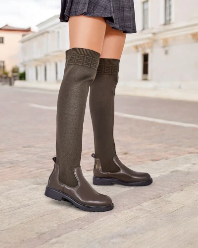 Royalfashion Women's slip-on boots Bifonus