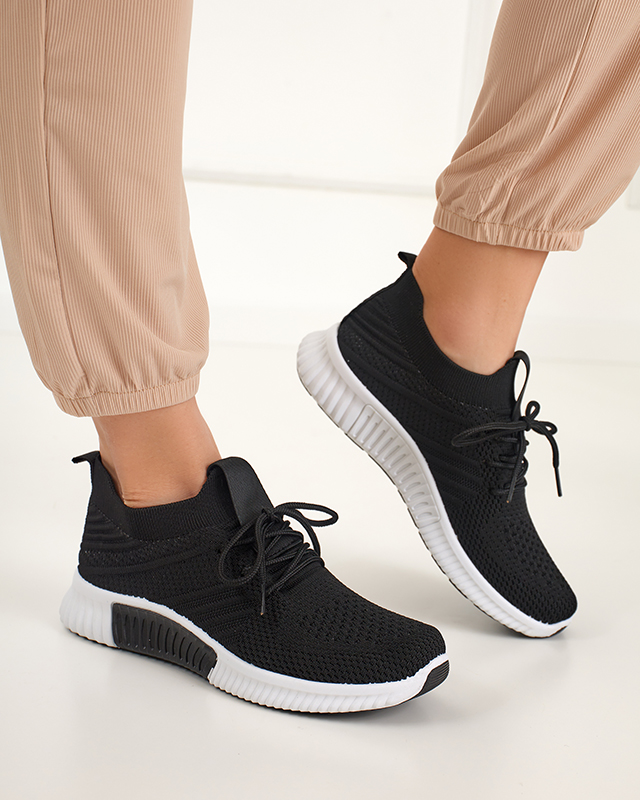 Black and white Merisal women's sports shoes - Footwear