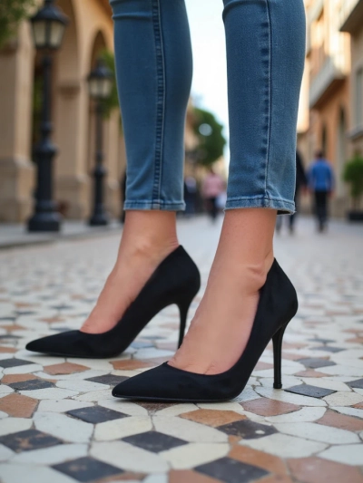 Royalfashion Sieviešu ekosūda stiletto zābaki Scazze