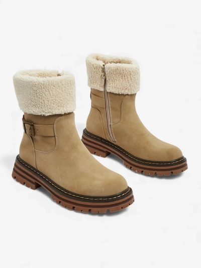 Merli Eco-Leather Women's Ankle Boots with Sheepskin