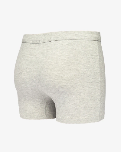 Royalfashion Light grey men's boxers with patch