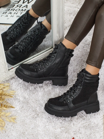 Botki workery kobiece z kożuszkiem Ardella