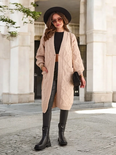 Royalfashion Вязаная женская пончо-свитер