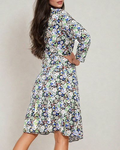 Royalfashion Women's midi patterned dress