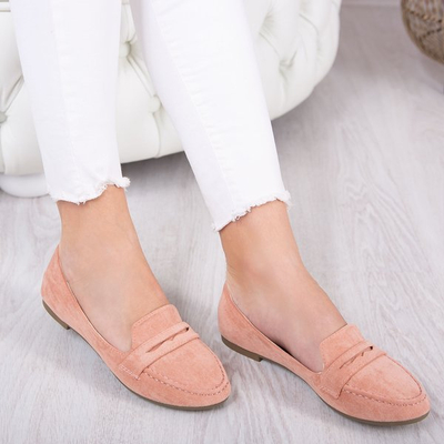 Pink moccasins with round toe Francis - Footwear 1