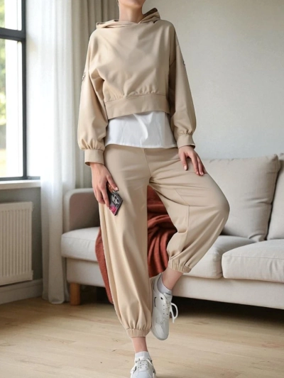 Royalfashion Women's cotton set with a shirt insert