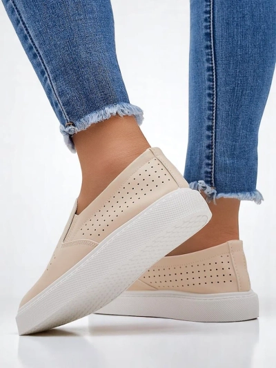 Royalfashion Women's perforated slip-on shoes Emillia