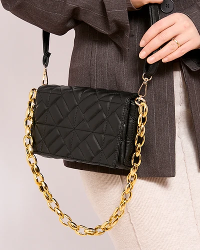 Royalfashion Sieviešu quiltēta rokassoma mazā izmērā