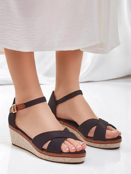 Royalfashion Women's wedge sandals without toe Terrific