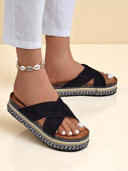 Royalfashion Ženski natikači s ploskim podplatom Solea Deco