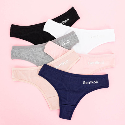 Women's uniform thong panties set 6 / pack - Underwear