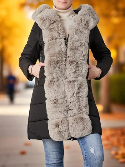 Royalfashion sieviešu jaka ar noņemamām piedurknēm