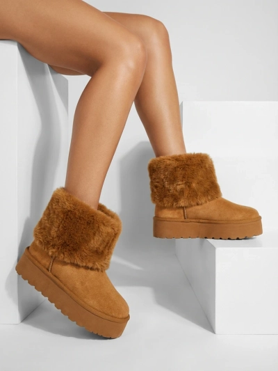 Women's snow-style boots with fur Irelle