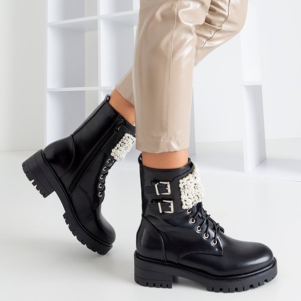 Black bags with Foga decorations - Footwear