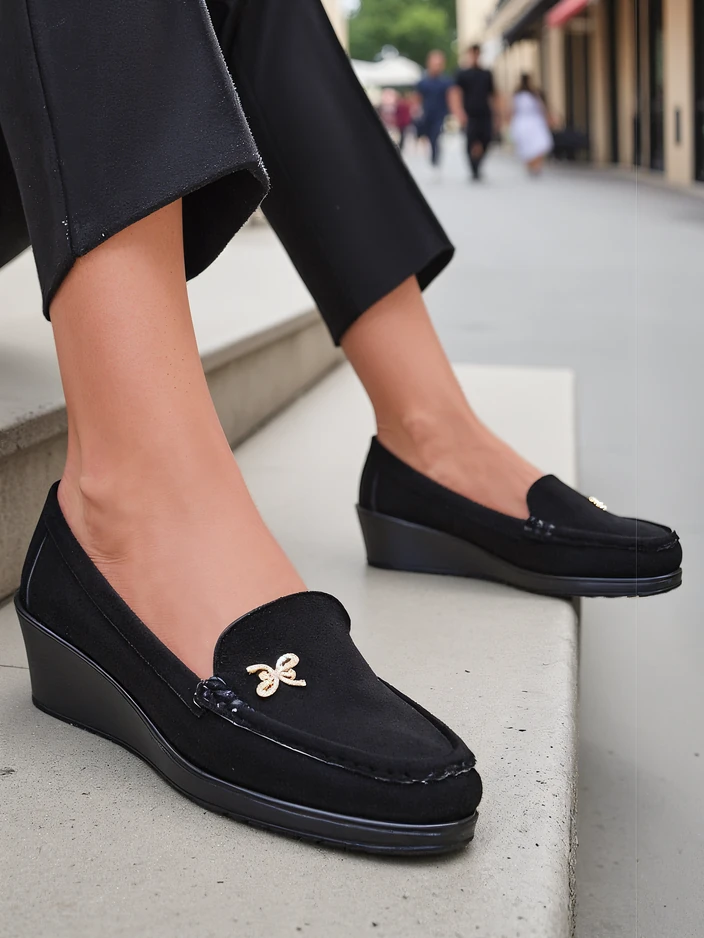 Royalfashion Женские мокасины на низком каблуке Lomman