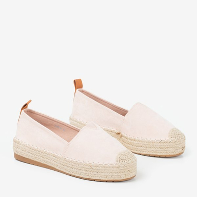Light pink espadrilles on the Umox platform - Footwear 1