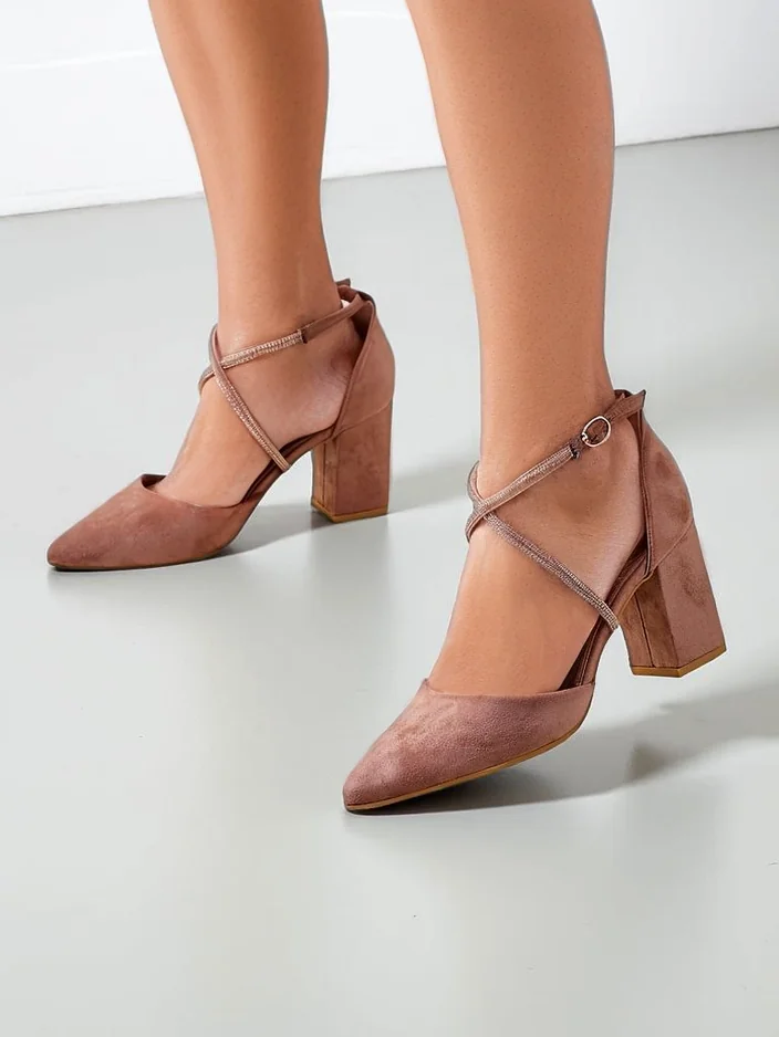 Royalfashion Sieviešu ekoloģiskās zamšādas kurpes ar siksniņām Eurole