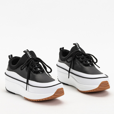 Black Women's Platform Trainers Olita - Footwear