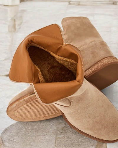 Ботинки Royalfashion в стиле ковбоя на покрытой клиноподъемной подошве Blueston