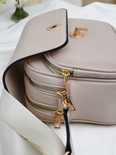 Royal Fashion Small Women's Eco-Leather Handbag with 2 Compartments