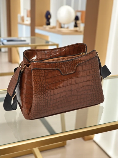 Patent Leather Small Women's Eco-Leather Bag Midnight Fern