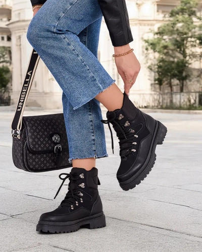 Royalfashion Women's snow boots laced Sololi