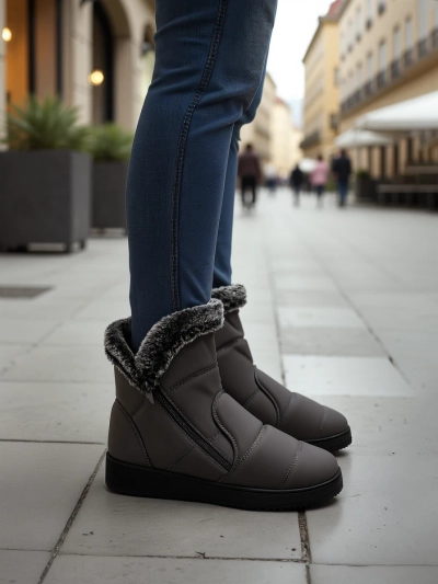 Royalfashion Women's winter boots resembling snow boots Baccinis