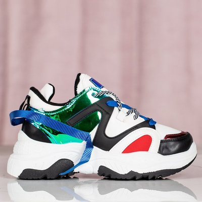 Sports ugly shoes with Viridiana holographic inserts - Footwear