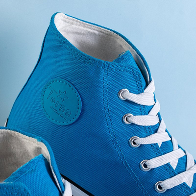 Men's blue Skarle high sneakers - Footwear