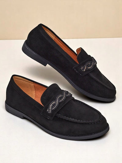 Royalfashion Элегантные женские мокасины с плетеным декором Zanetes